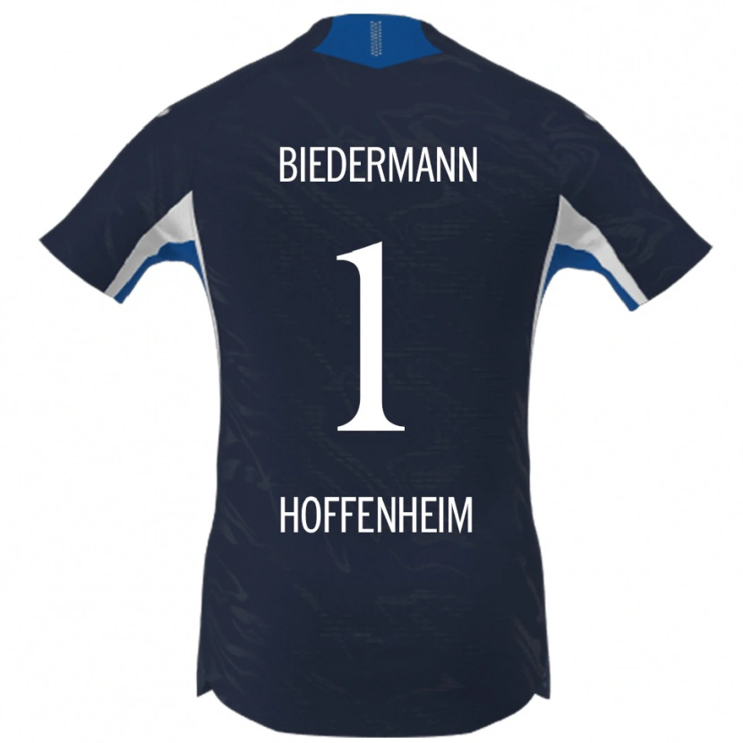 Danxen Niño Camiseta Nico Biedermann #1 Marino Blanco 1ª Equipación 2025/26 La Camisa