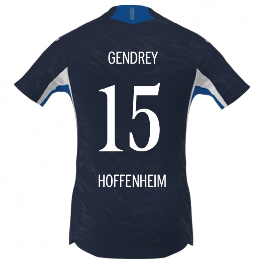 Danxen Niño Camiseta Valentin Gendrey #15 Marino Blanco 1ª Equipación 2025/26 La Camisa