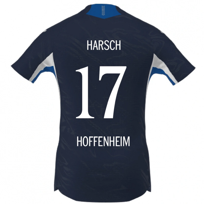 Danxen Niño Camiseta Franziska Harsch #17 Marino Blanco 1ª Equipación 2025/26 La Camisa