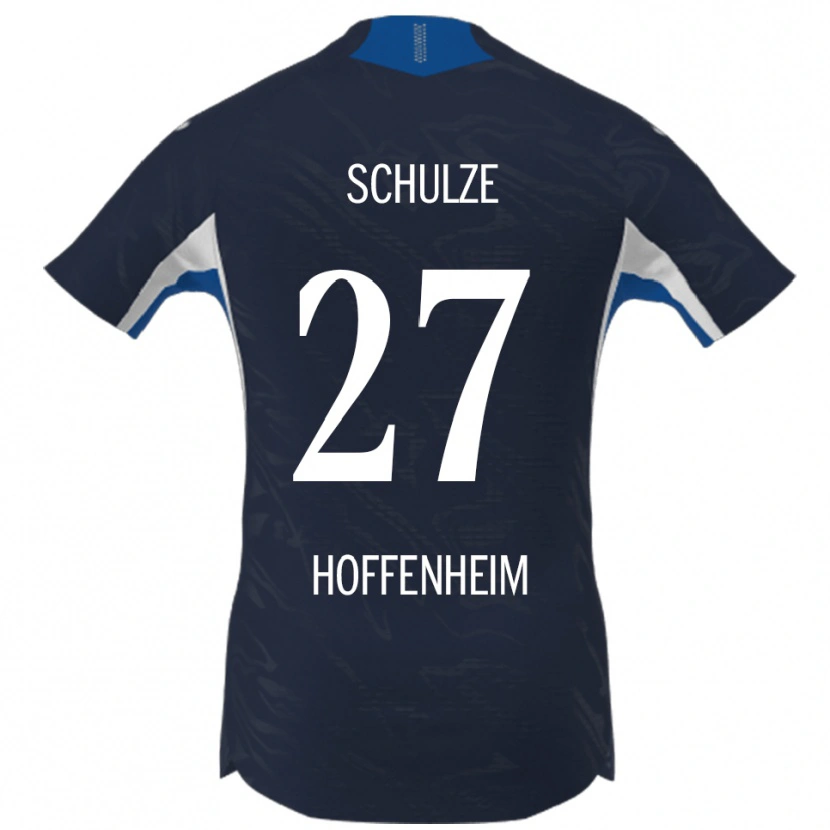 Danxen Niño Camiseta Louis Schulze #27 Marino Blanco 1ª Equipación 2025/26 La Camisa