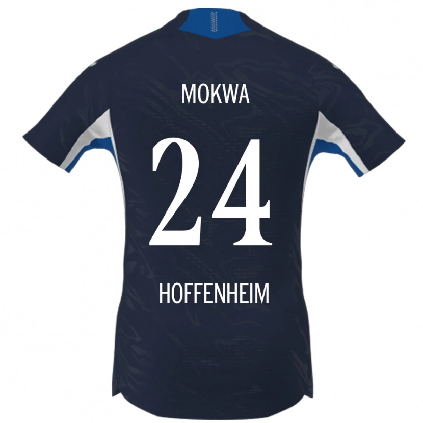 Danxen Niño Camiseta David Mokwa #24 Marino Blanco 1ª Equipación 2025/26 La Camisa