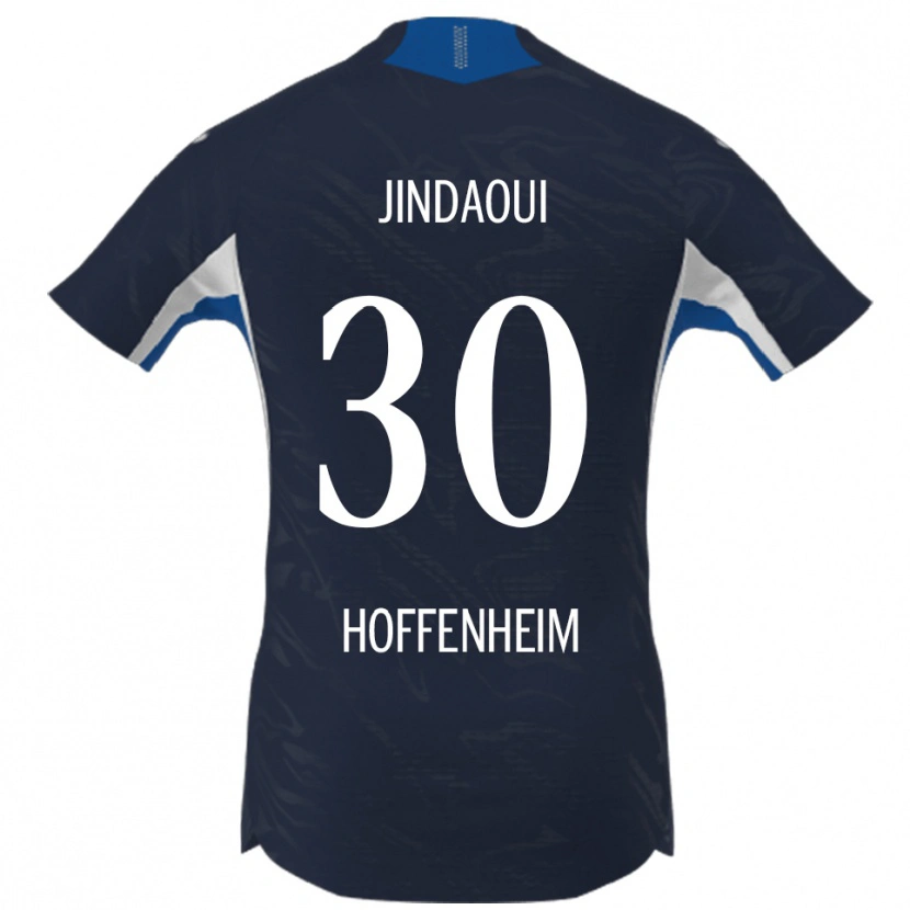 Danxen Niño Camiseta Nader Jindaoui #30 Marino Blanco 1ª Equipación 2025/26 La Camisa