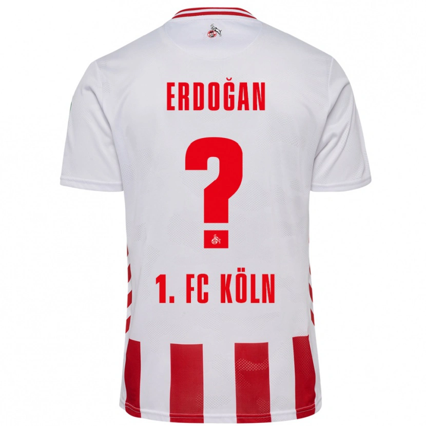 Danxen Niño Camiseta Eymen Erdoğan #0 Blanco Rojo 1ª Equipación 2025/26 La Camisa