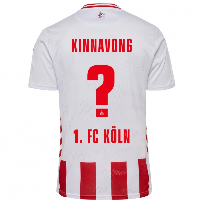 Danxen Niño Camiseta Jordan Kinnavong #0 Blanco Rojo 1ª Equipación 2025/26 La Camisa