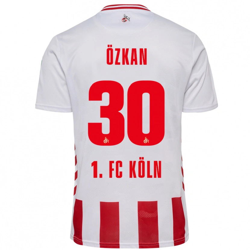 Danxen Niño Camiseta Mikail Özkan #30 Blanco Rojo 1ª Equipación 2025/26 La Camisa