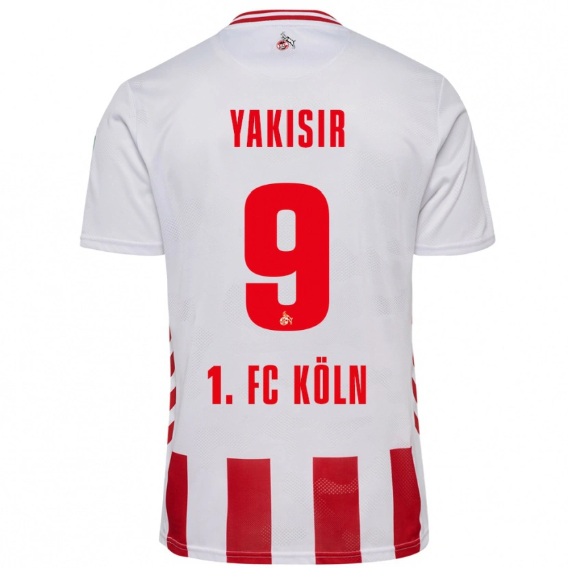 Danxen Niño Camiseta Emir-Ahmet Yakisir #9 Blanco Rojo 1ª Equipación 2025/26 La Camisa