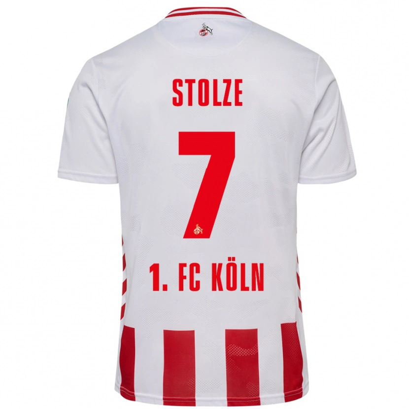 Danxen Niño Camiseta Anna-Lena Stolze #7 Blanco Rojo 1ª Equipación 2025/26 La Camisa