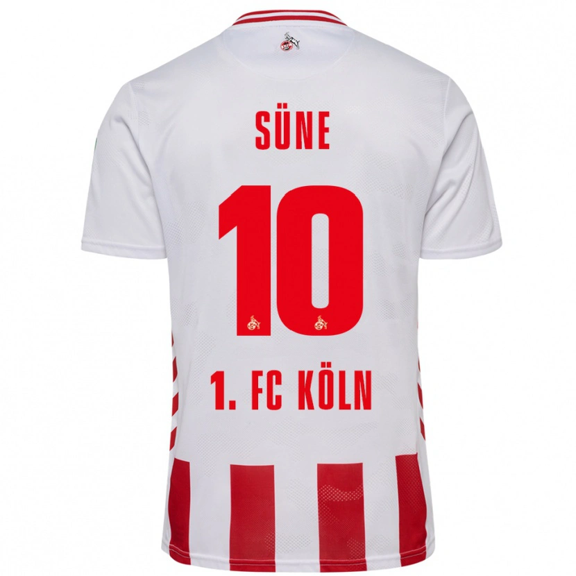 Danxen Niño Camiseta Arda Süne #10 Blanco Rojo 1ª Equipación 2025/26 La Camisa