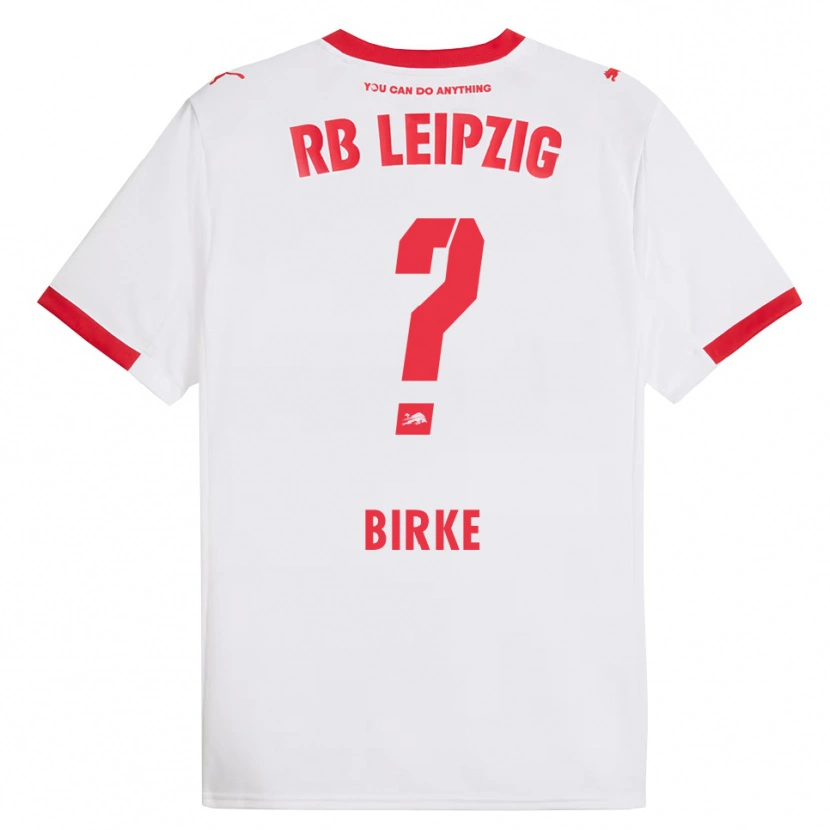 Danxen Niño Camiseta Lennox Birke #0 Blanco Rojo 1ª Equipación 2025/26 La Camisa