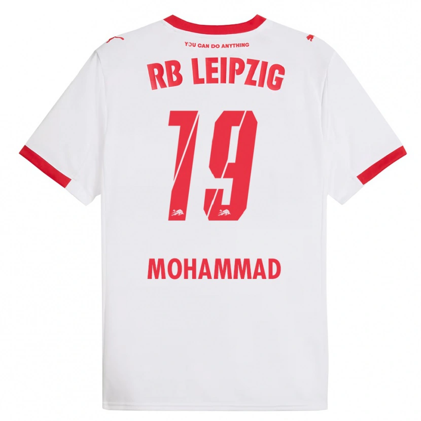 Danxen Niño Camiseta Sammy Mohammad #19 Blanco Rojo 1ª Equipación 2025/26 La Camisa