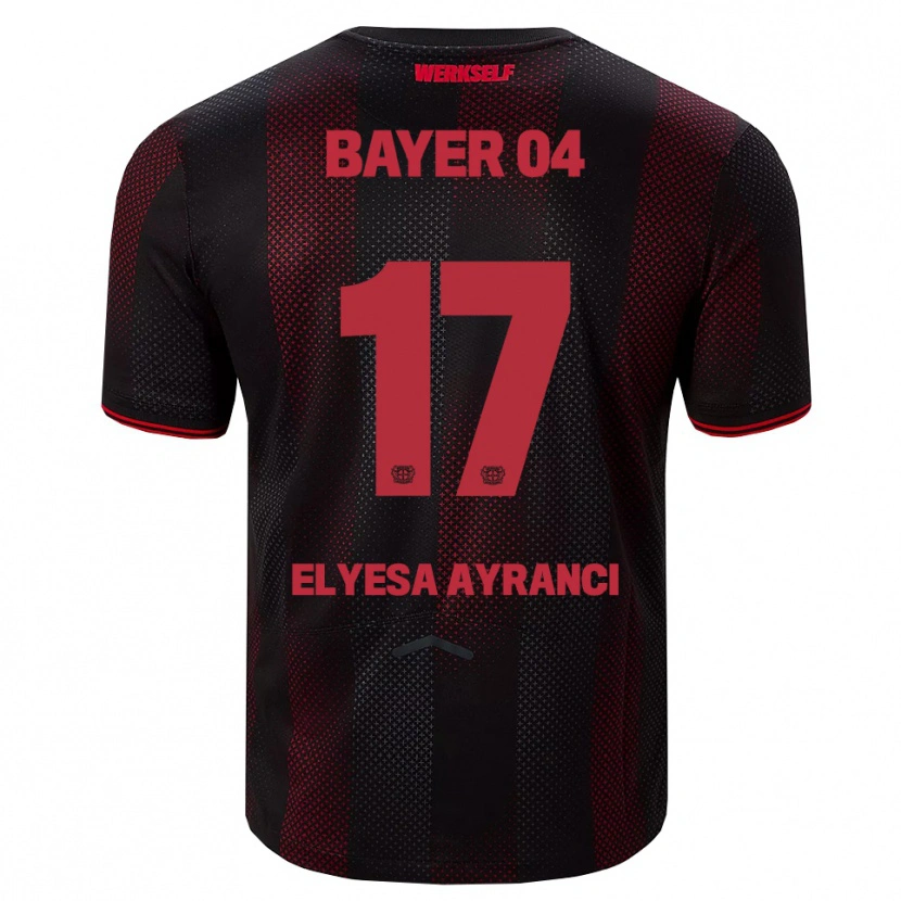 Danxen Niño Camiseta Yuşa Elyesa Ayrancı #17 Negro Rojo 1ª Equipación 2025/26 La Camisa