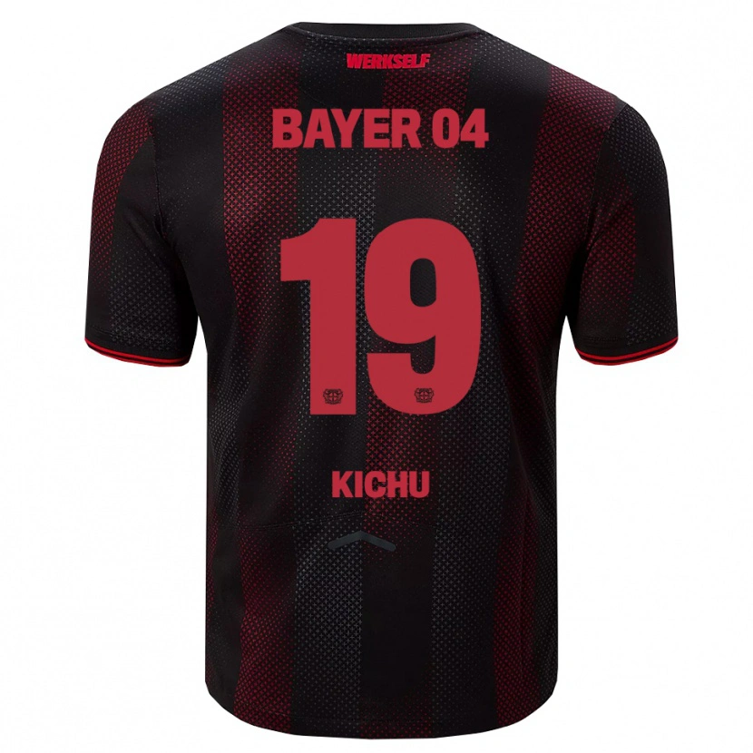 Danxen Niño Camiseta Yassin Kichu #19 Negro Rojo 1ª Equipación 2025/26 La Camisa