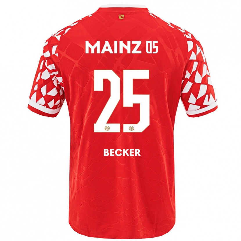 Danxen Niño Camiseta Kathrin Becker #25 Rojo Blanco 1ª Equipación 2025/26 La Camisa