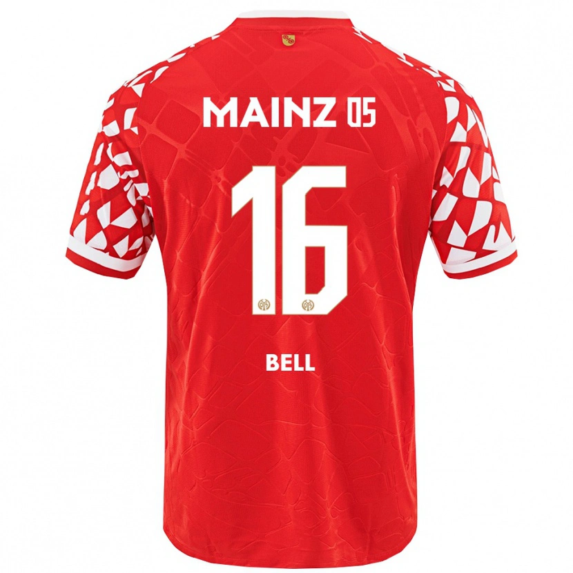 Danxen Niño Camiseta Stefan Bell #16 Rojo Blanco 1ª Equipación 2025/26 La Camisa