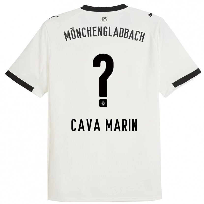 Danxen Niño Camiseta Sofia Cava Marin #0 Blanco Negro 1ª Equipación 2025/26 La Camisa