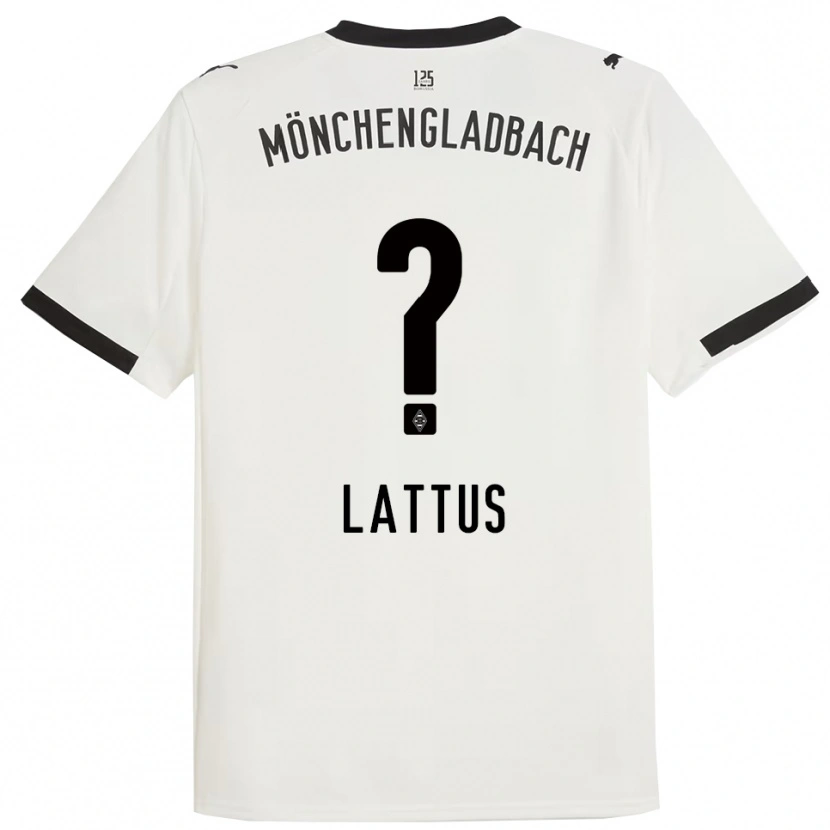 Danxen Niño Camiseta Emma Lattus #0 Blanco Negro 1ª Equipación 2025/26 La Camisa