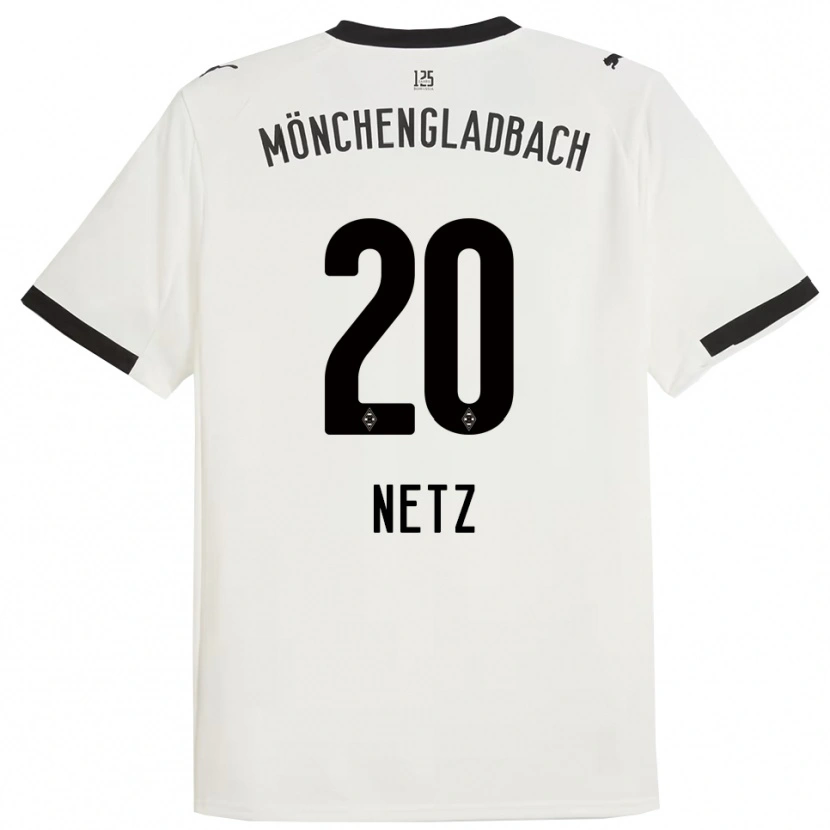 Danxen Niño Camiseta Luca Netz #20 Blanco Negro 1ª Equipación 2025/26 La Camisa