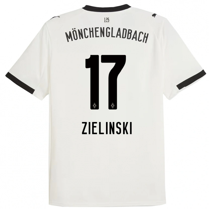 Danxen Niño Camiseta Yvonne Zielinski #17 Blanco Negro 1ª Equipación 2025/26 La Camisa