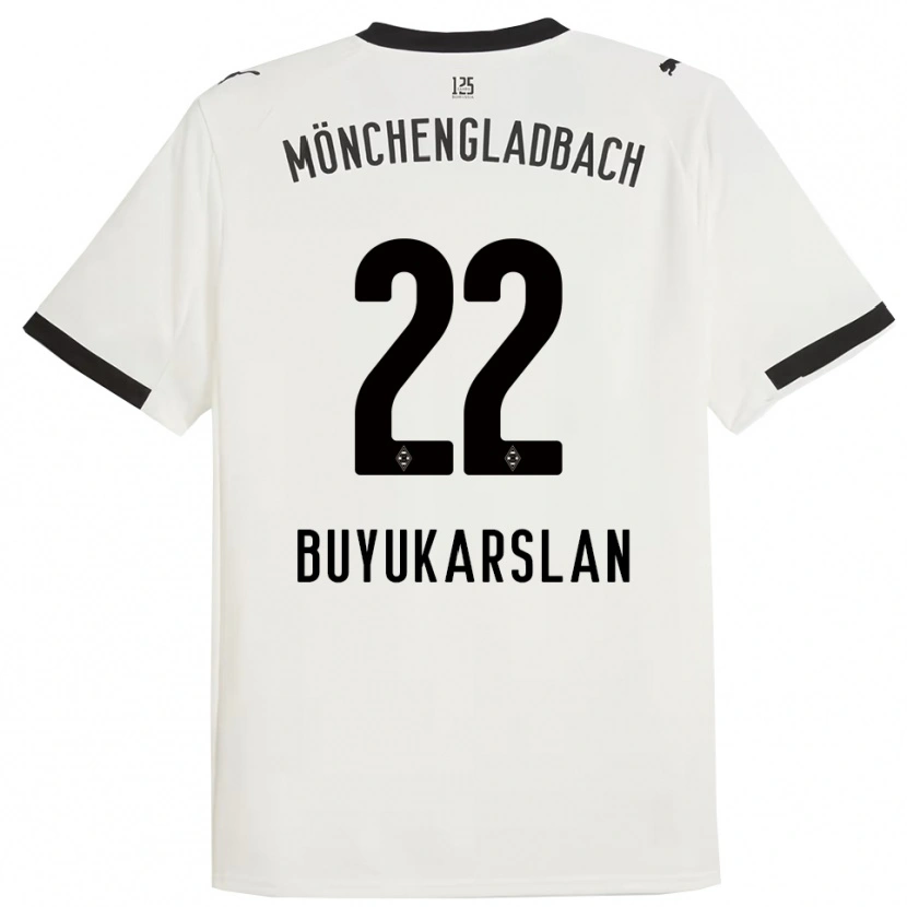 Danxen Niño Camiseta Oguzcan Büyükarslan #22 Blanco Negro 1ª Equipación 2025/26 La Camisa