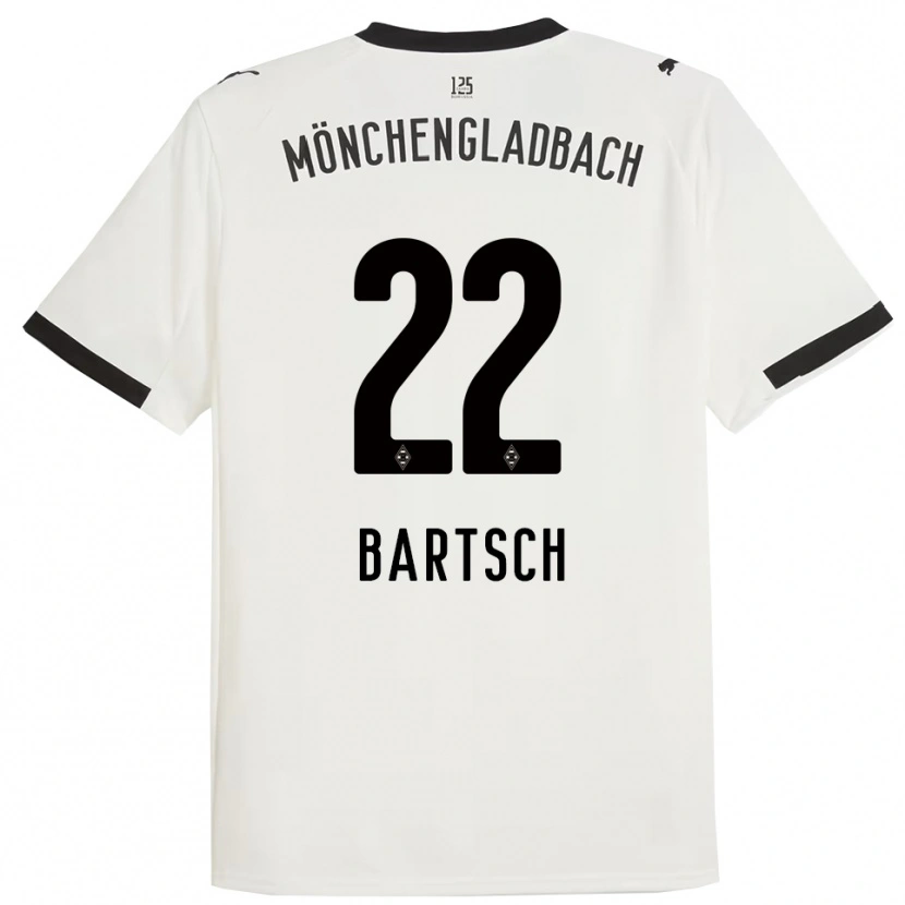 Danxen Niño Camiseta Kristina Bartsch #22 Blanco Negro 1ª Equipación 2025/26 La Camisa