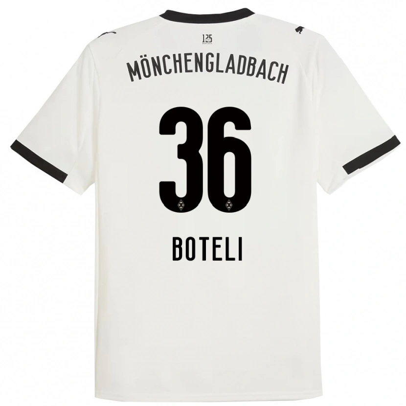 Danxen Niño Camiseta Winsley Boteli #36 Blanco Negro 1ª Equipación 2025/26 La Camisa