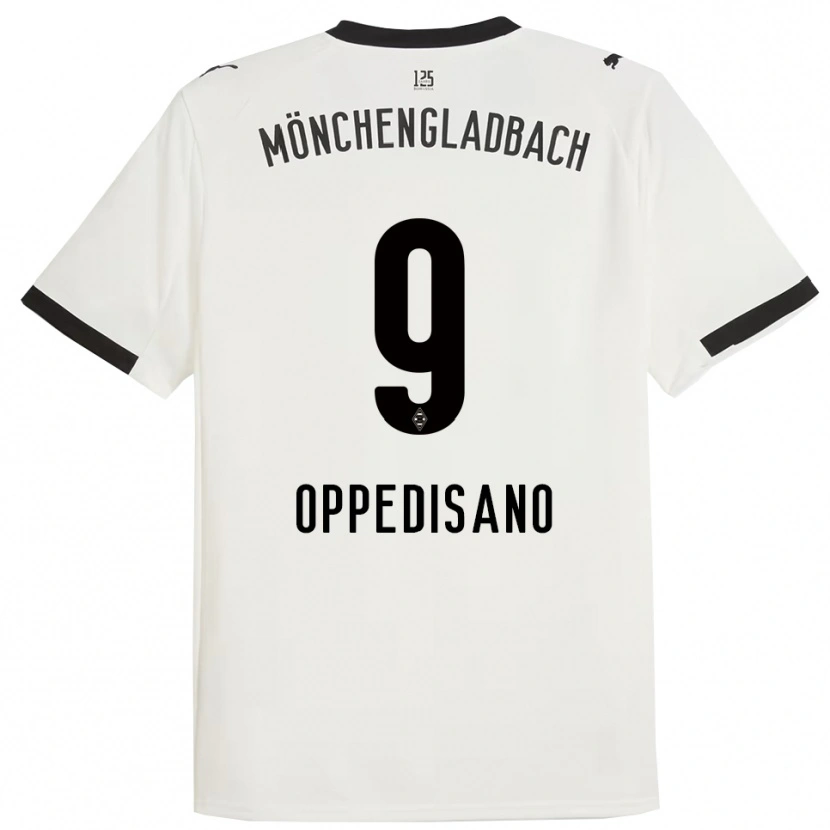 Danxen Niño Camiseta Valentina Oppedisano #9 Blanco Negro 1ª Equipación 2025/26 La Camisa