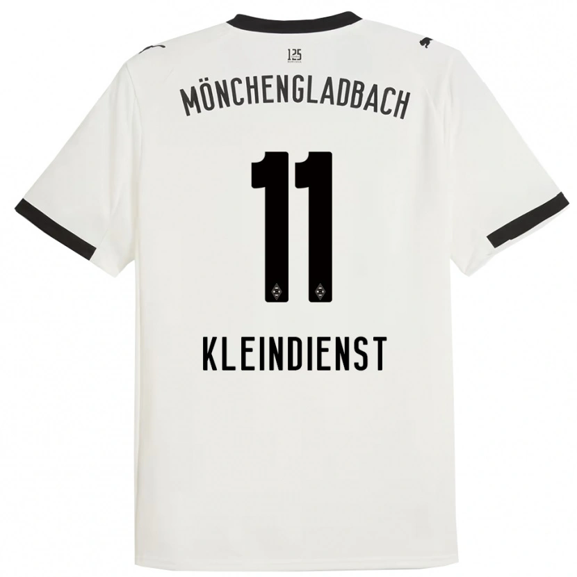 Danxen Niño Camiseta Tim Kleindienst #11 Blanco Negro 1ª Equipación 2025/26 La Camisa