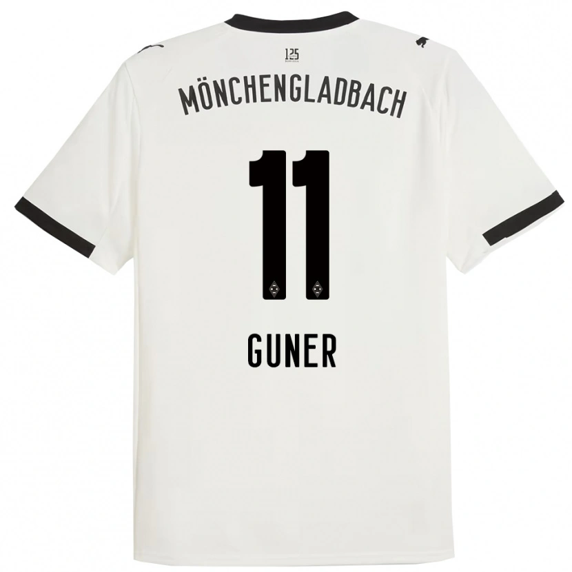 Danxen Niño Camiseta Can Armando Güner #11 Blanco Negro 1ª Equipación 2025/26 La Camisa