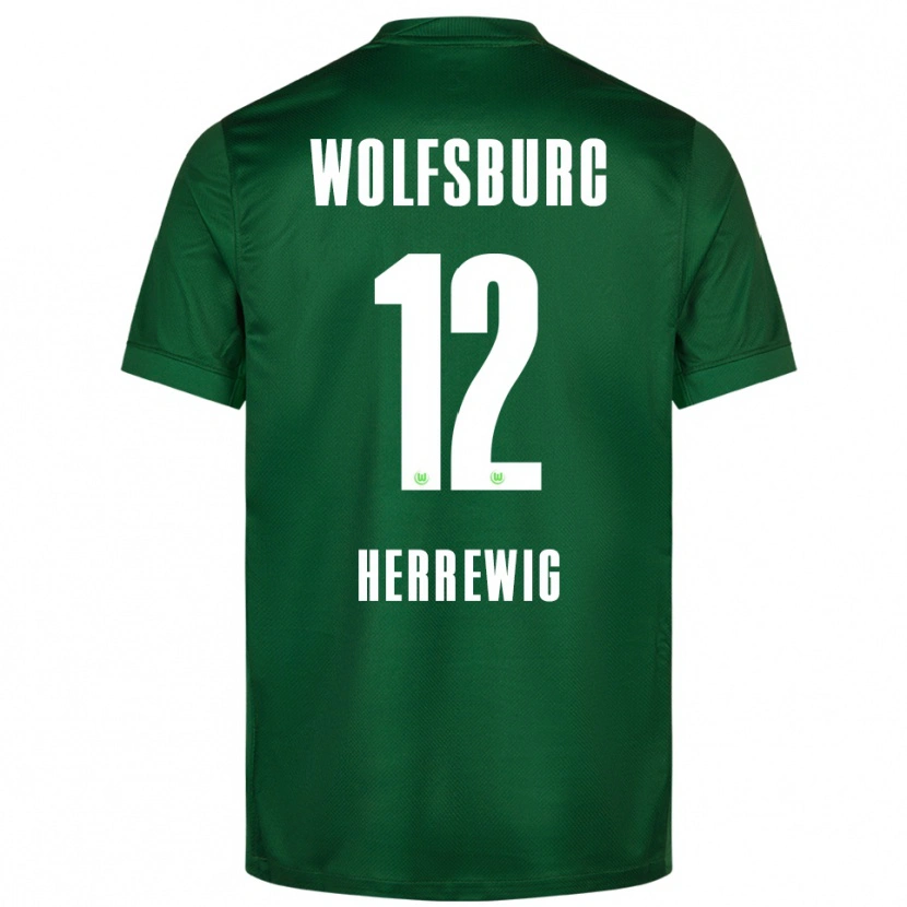 Danxen Niño Camiseta Max Herrewig #12 Verde Blanco 1ª Equipación 2025/26 La Camisa