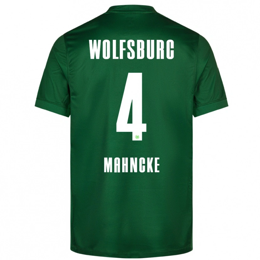 Danxen Niño Camiseta Arne Mahncke #4 Verde Blanco 1ª Equipación 2025/26 La Camisa