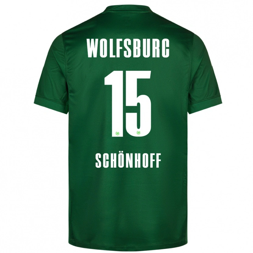 Danxen Niño Camiseta Henry Schönhoff #15 Verde Blanco 1ª Equipación 2025/26 La Camisa