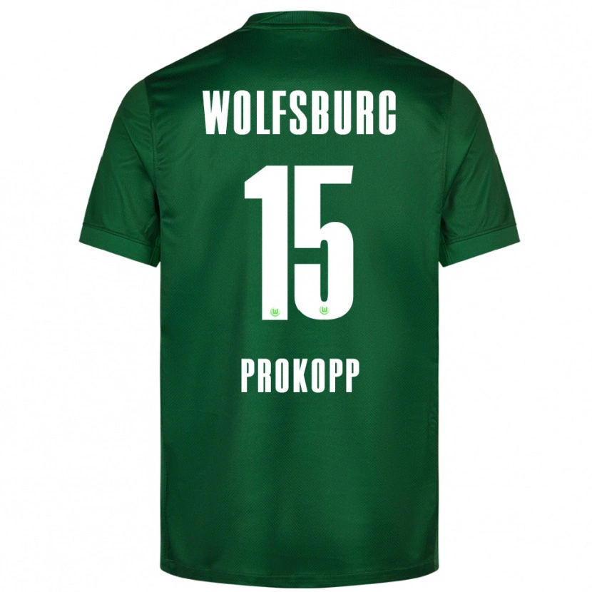 Danxen Niño Camiseta Oskar Prokopp #15 Verde Blanco 1ª Equipación 2025/26 La Camisa