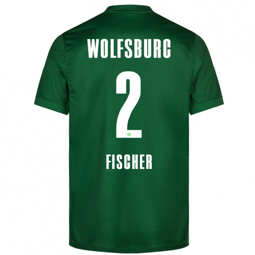 Danxen Niño Camiseta Kilian Fischer #2 Verde Blanco 1ª Equipación 2025/26 La Camisa