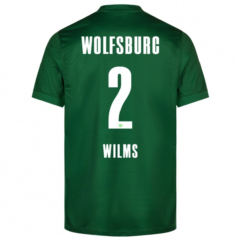 Danxen Niño Camiseta Lynn Wilms #2 Verde Blanco 1ª Equipación 2025/26 La Camisa