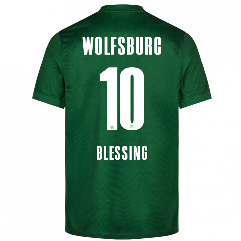 Danxen Niño Camiseta Èlisée Blessing #10 Verde Blanco 1ª Equipación 2025/26 La Camisa
