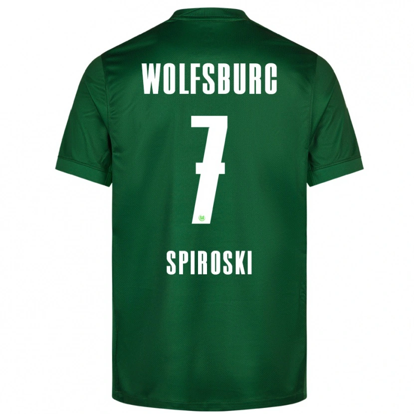 Danxen Niño Camiseta Luka Spiroski #7 Verde Blanco 1ª Equipación 2025/26 La Camisa