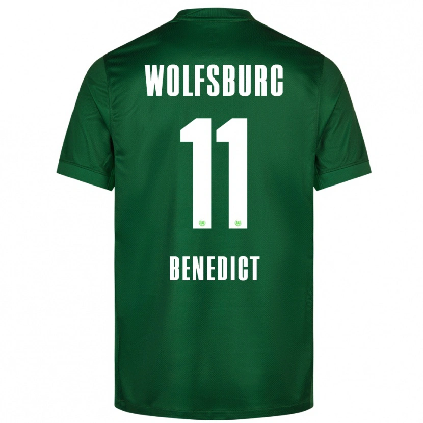 Danxen Niño Camiseta Trevor Benedict #11 Verde Blanco 1ª Equipación 2025/26 La Camisa