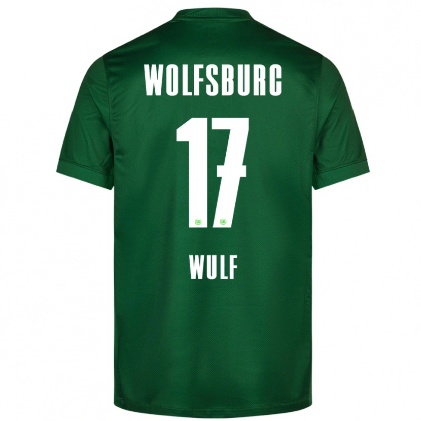 Danxen Niño Camiseta Diego Wulf #17 Verde Blanco 1ª Equipación 2025/26 La Camisa