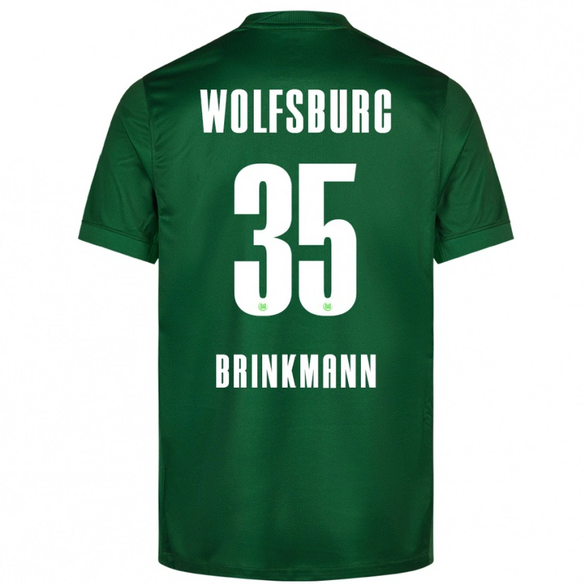 Danxen Niño Camiseta Karla Brinkmann #35 Verde Blanco 1ª Equipación 2025/26 La Camisa