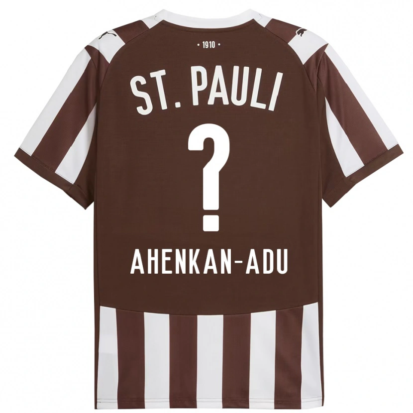 Danxen Niño Camiseta Calvin Ahenkan-Adu #0 Café Blanco 1ª Equipación 2025/26 La Camisa