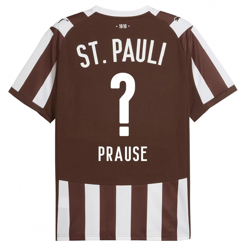 Danxen Niño Camiseta Sebastian Prause #0 Café Blanco 1ª Equipación 2025/26 La Camisa