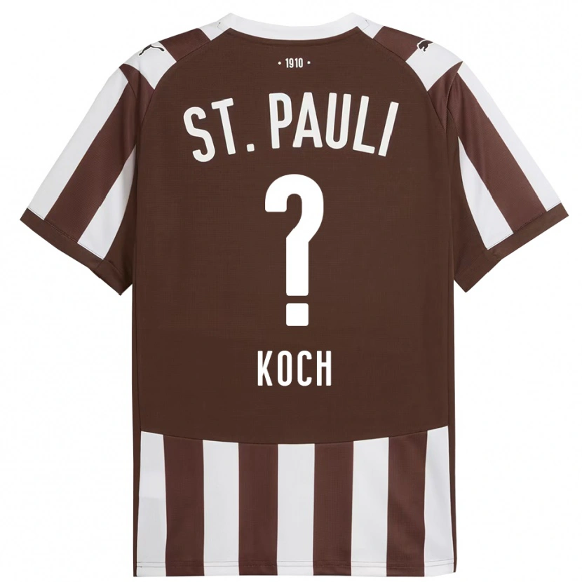 Danxen Niño Camiseta Philip Koch #0 Café Blanco 1ª Equipación 2025/26 La Camisa