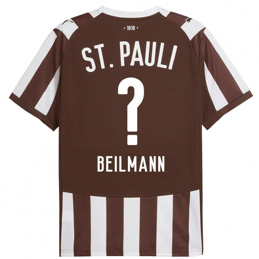 Danxen Niño Camiseta Erwin Beilmann #0 Café Blanco 1ª Equipación 2025/26 La Camisa