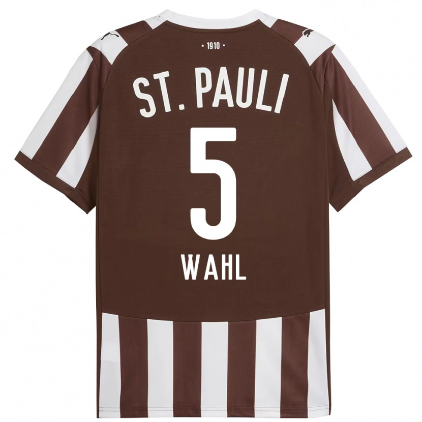 Danxen Niño Camiseta Hauke Wahl #5 Café Blanco 1ª Equipación 2025/26 La Camisa
