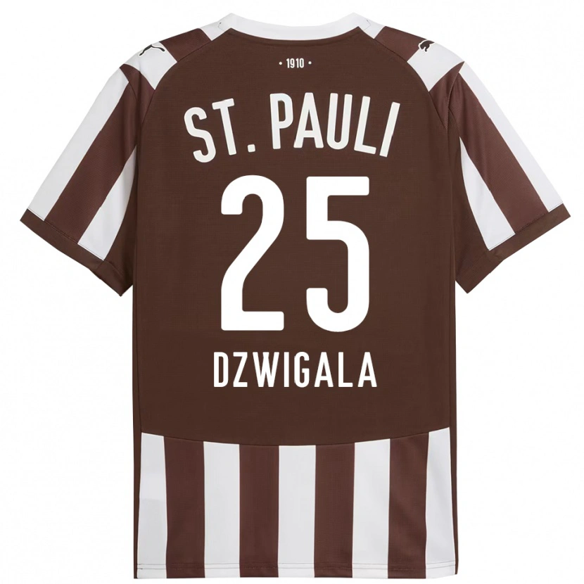 Danxen Niño Camiseta Adam Dzwigala #25 Café Blanco 1ª Equipación 2025/26 La Camisa