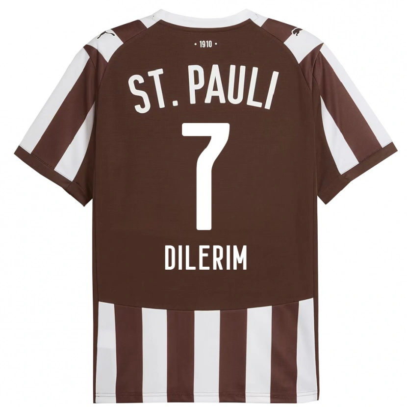 Danxen Niño Camiseta Taylan Dilerim #7 Café Blanco 1ª Equipación 2025/26 La Camisa