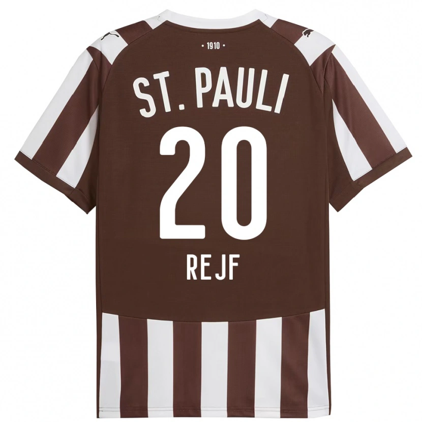 Danxen Niño Camiseta Petr Rejf #20 Café Blanco 1ª Equipación 2025/26 La Camisa