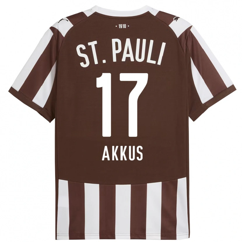 Danxen Niño Camiseta Özgür Akkus #17 Café Blanco 1ª Equipación 2025/26 La Camisa