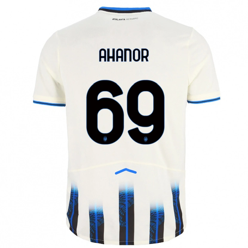 Danxen Niño Camiseta Honest Ahanor #69 Blanco Azul 2ª Equipación 2025/26 La Camisa