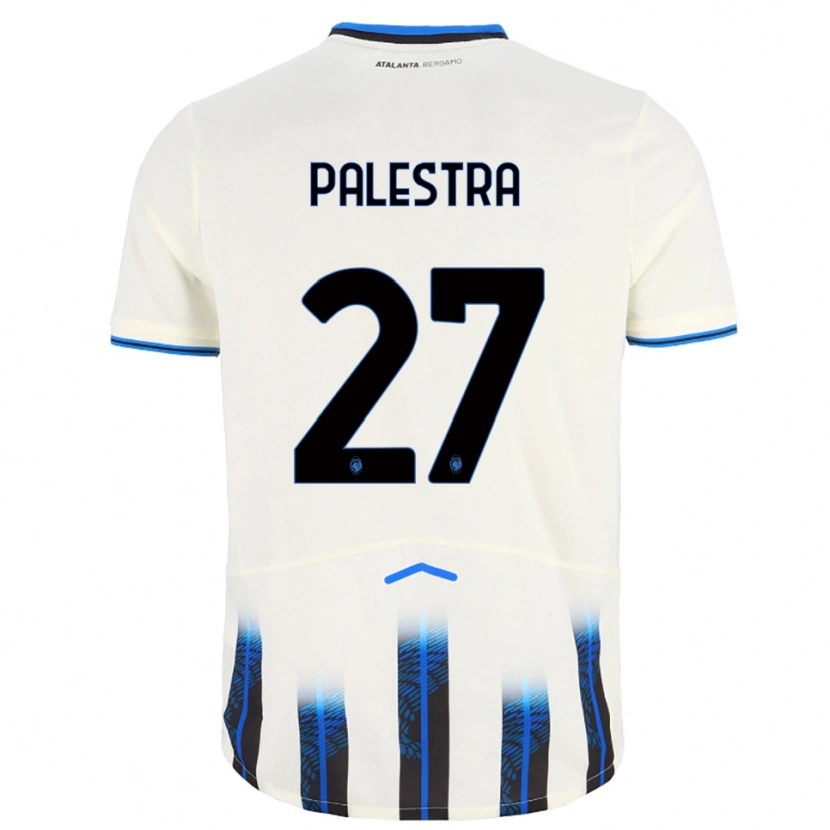 Danxen Niño Camiseta Marco Palestra #27 Blanco Azul 2ª Equipación 2025/26 La Camisa
